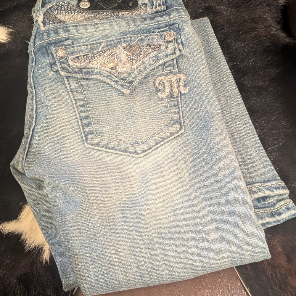 Miss Me Boot Cut Jeans 28 x 35 CUTE!!!